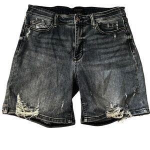Judy Blue Women’s Distressed Blue Denim Shorts Size XL
